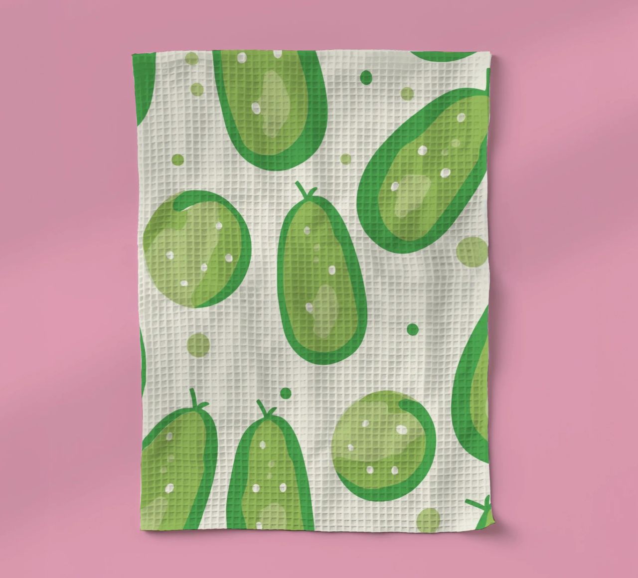 cucumbers tea towel by Hey Vincent