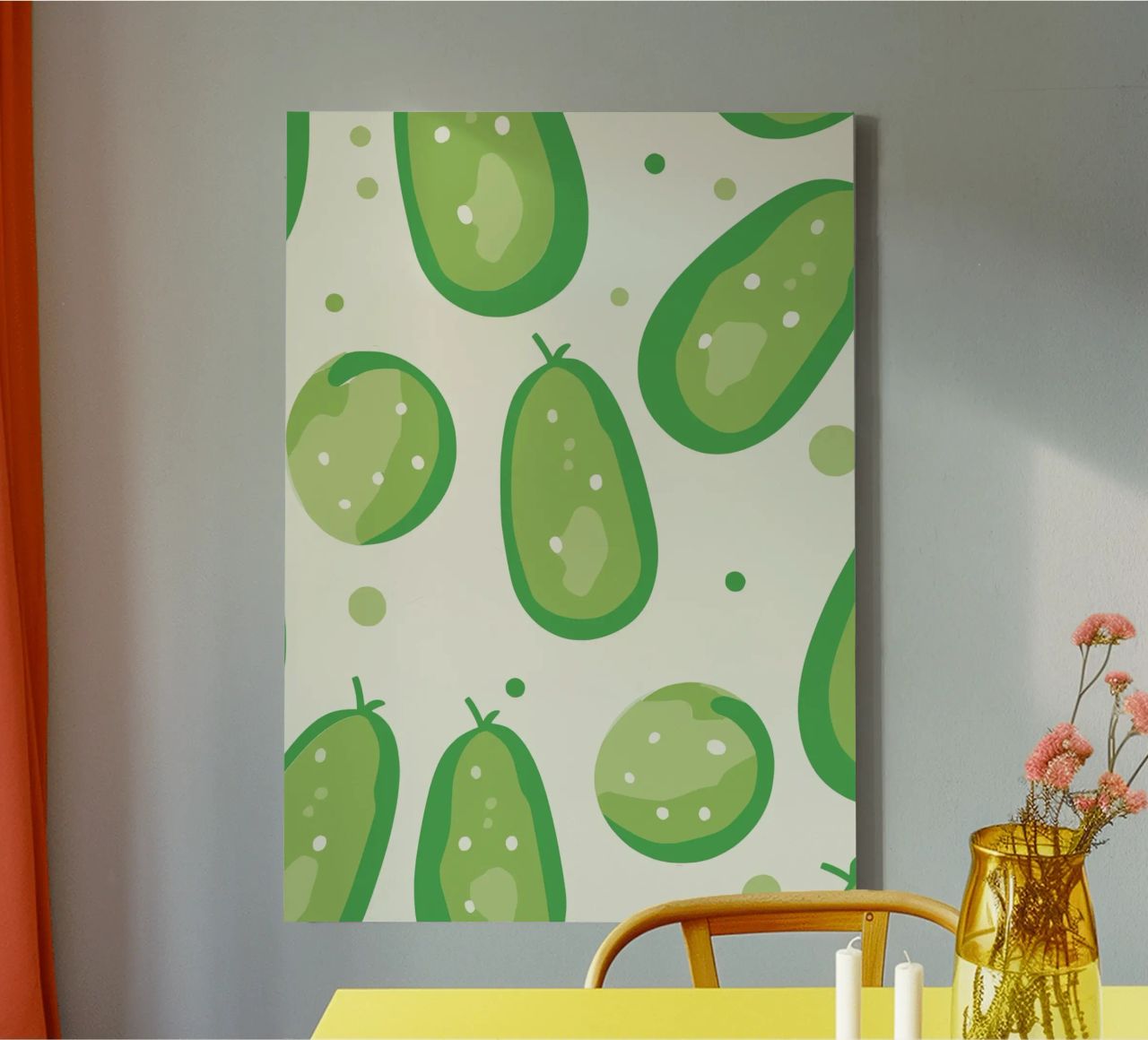 cucumbers canvas by Hey Vincent