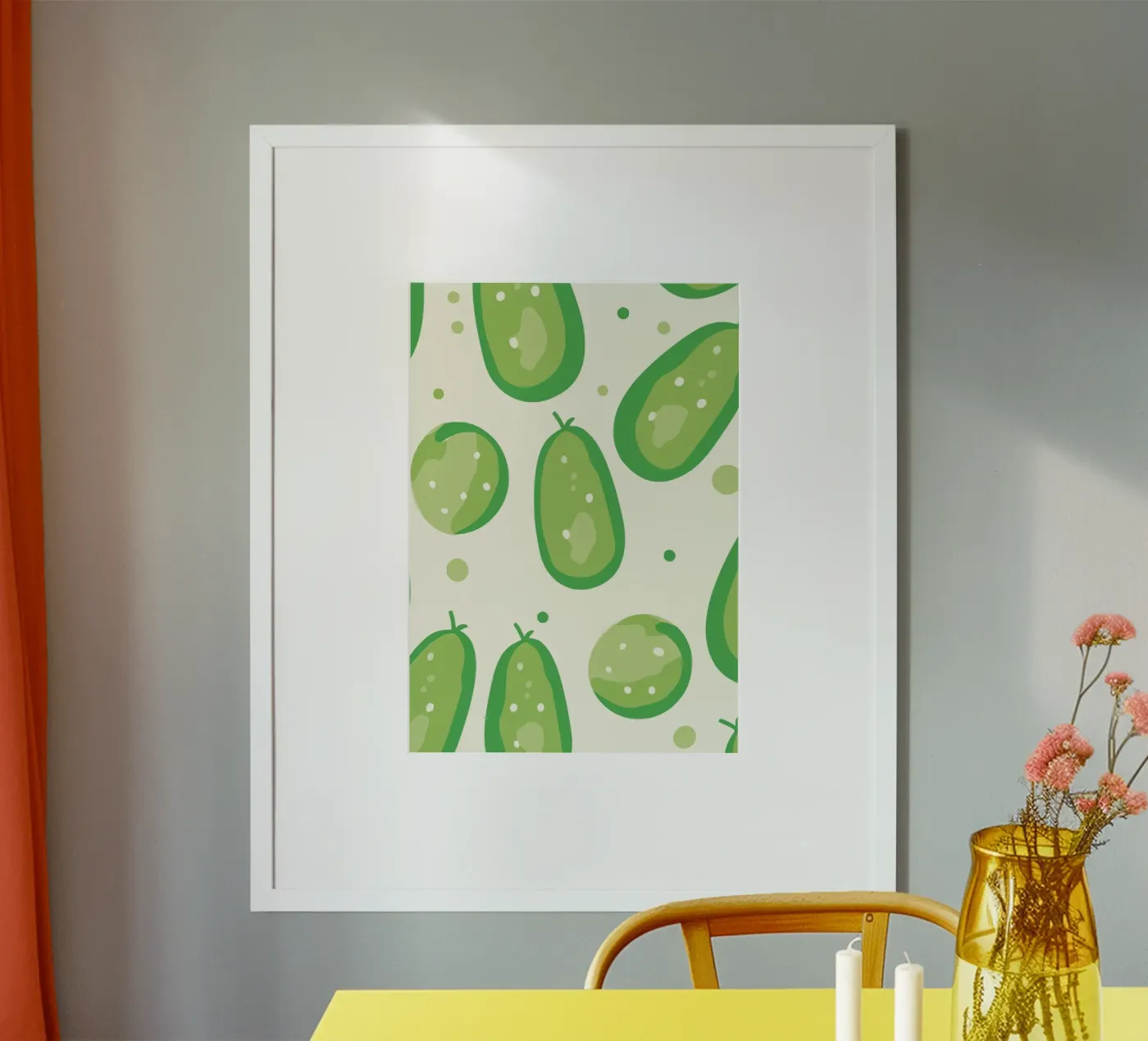 cucumbers poster by Hey Vincent