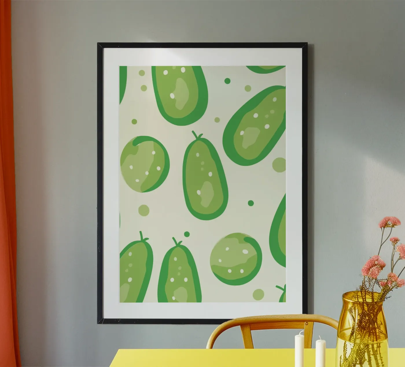 cucumbers poster by Hey Vincent