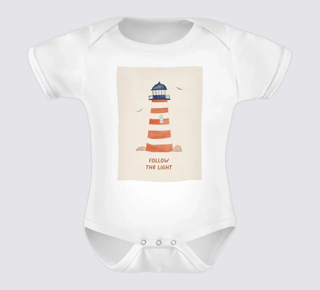 Lighthouse body neonato maniche corte da treechild