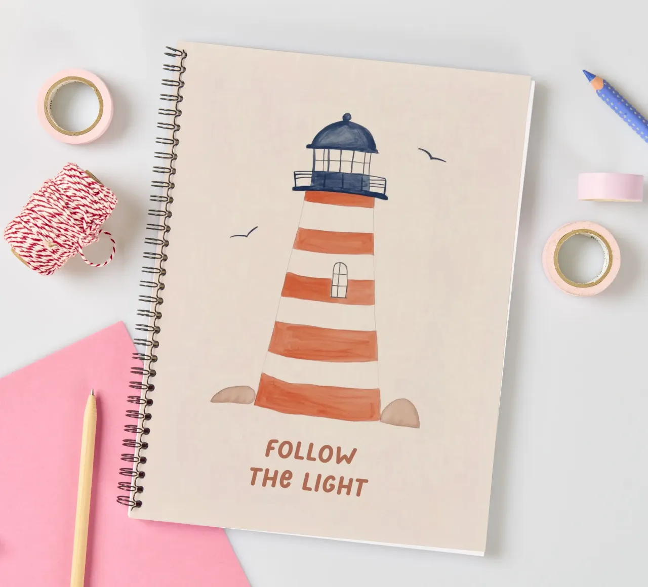 Lighthouse spiral notebook by treechild