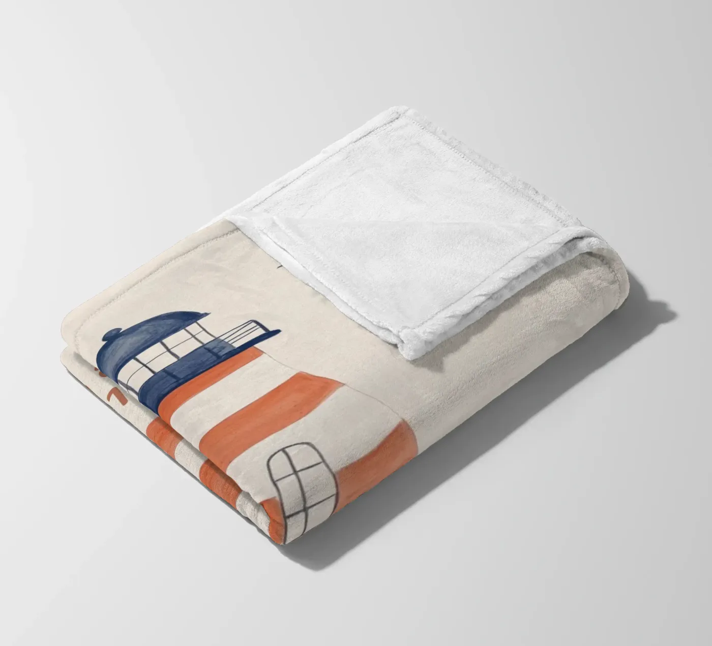 Lighthouse fleece blanket by treechild
