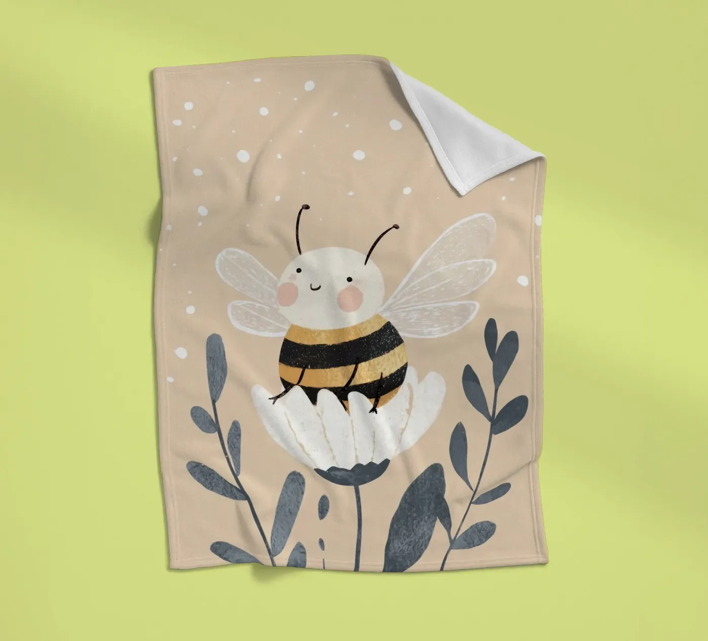 Happy Bee fleecedeken van treechild