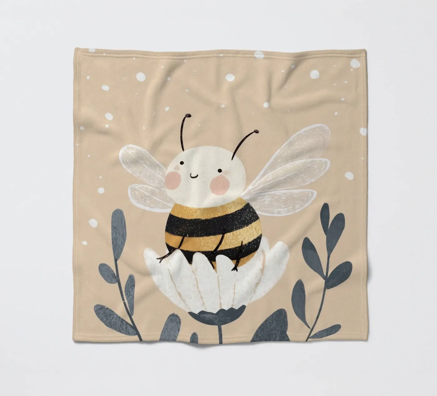 Happy Bee fleecedeken van treechild