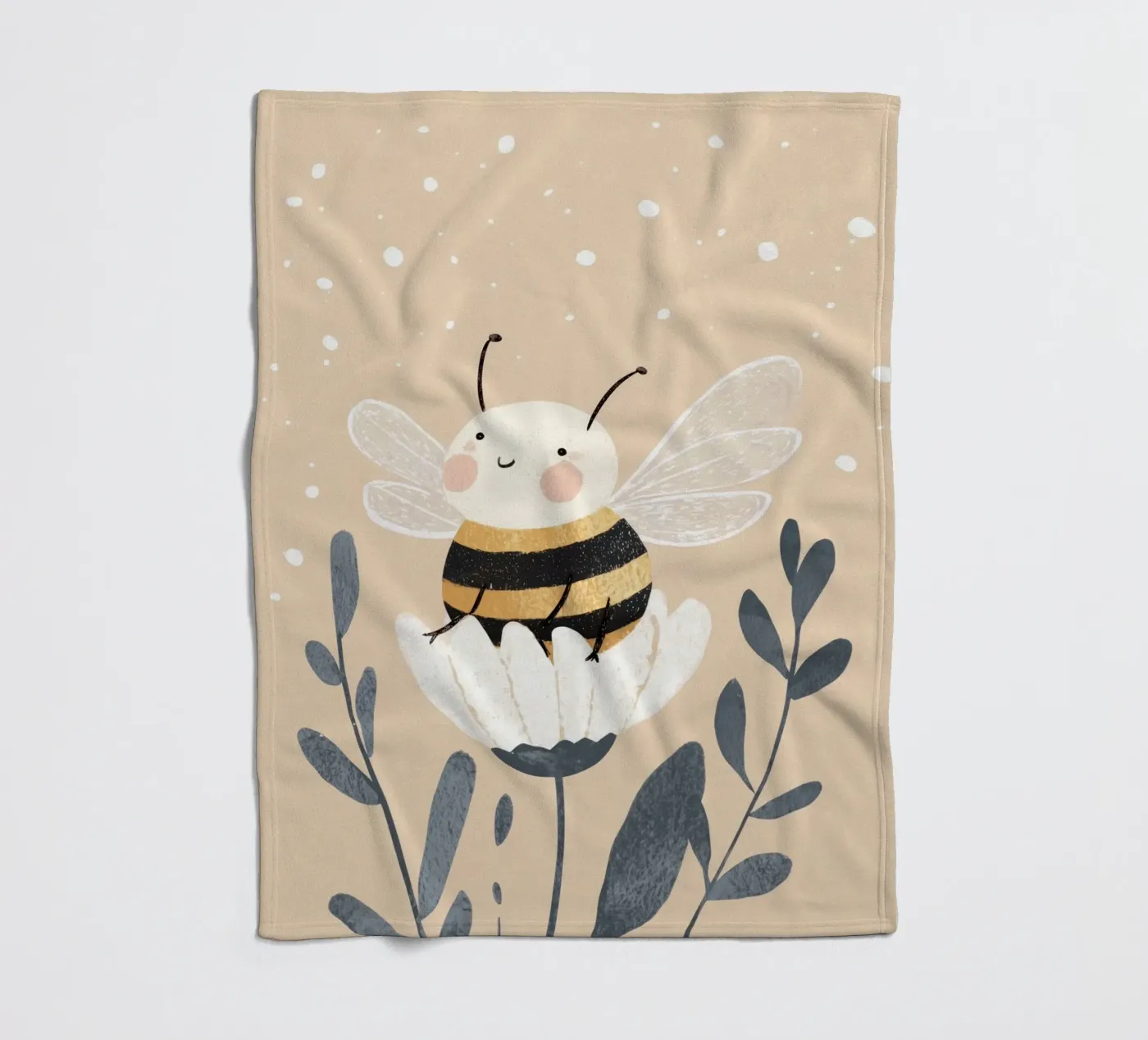 Happy Bee fleecedeken van treechild