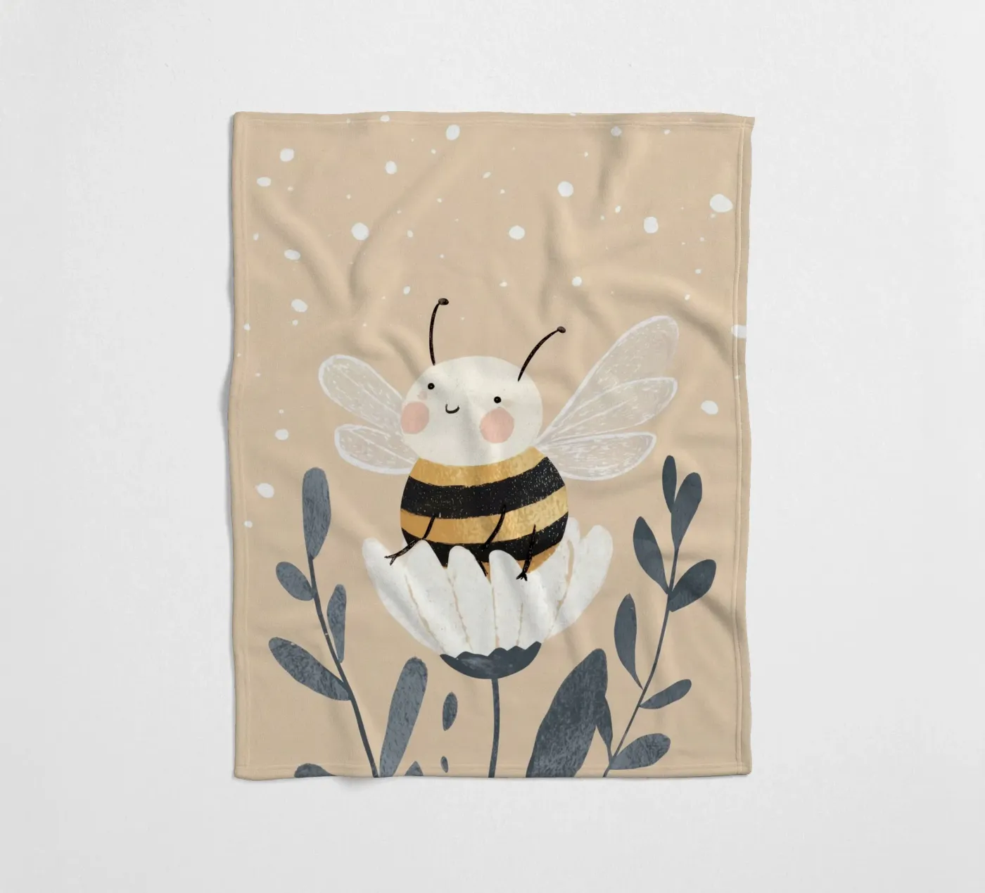 Happy Bee fleecedeken van treechild