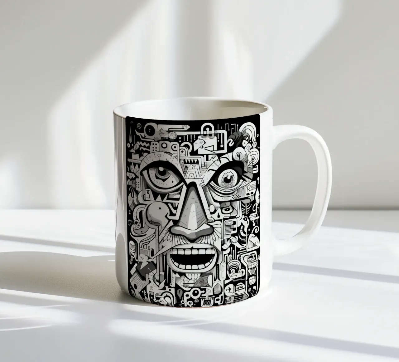 graffiti animals ceramic mug by Art Digital Visuel
