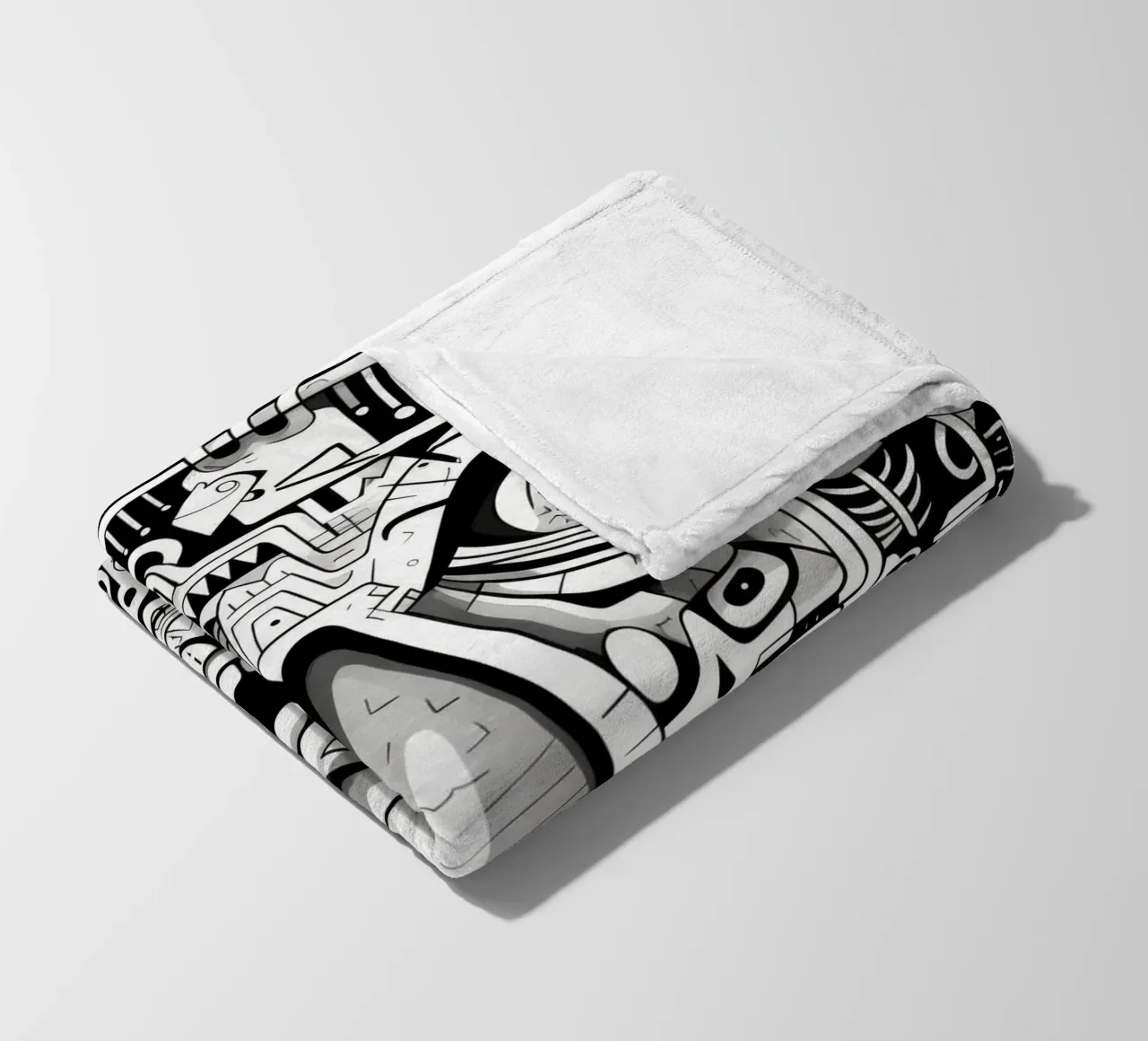 animali graffiti coperta in pile da Art Digital Visuel