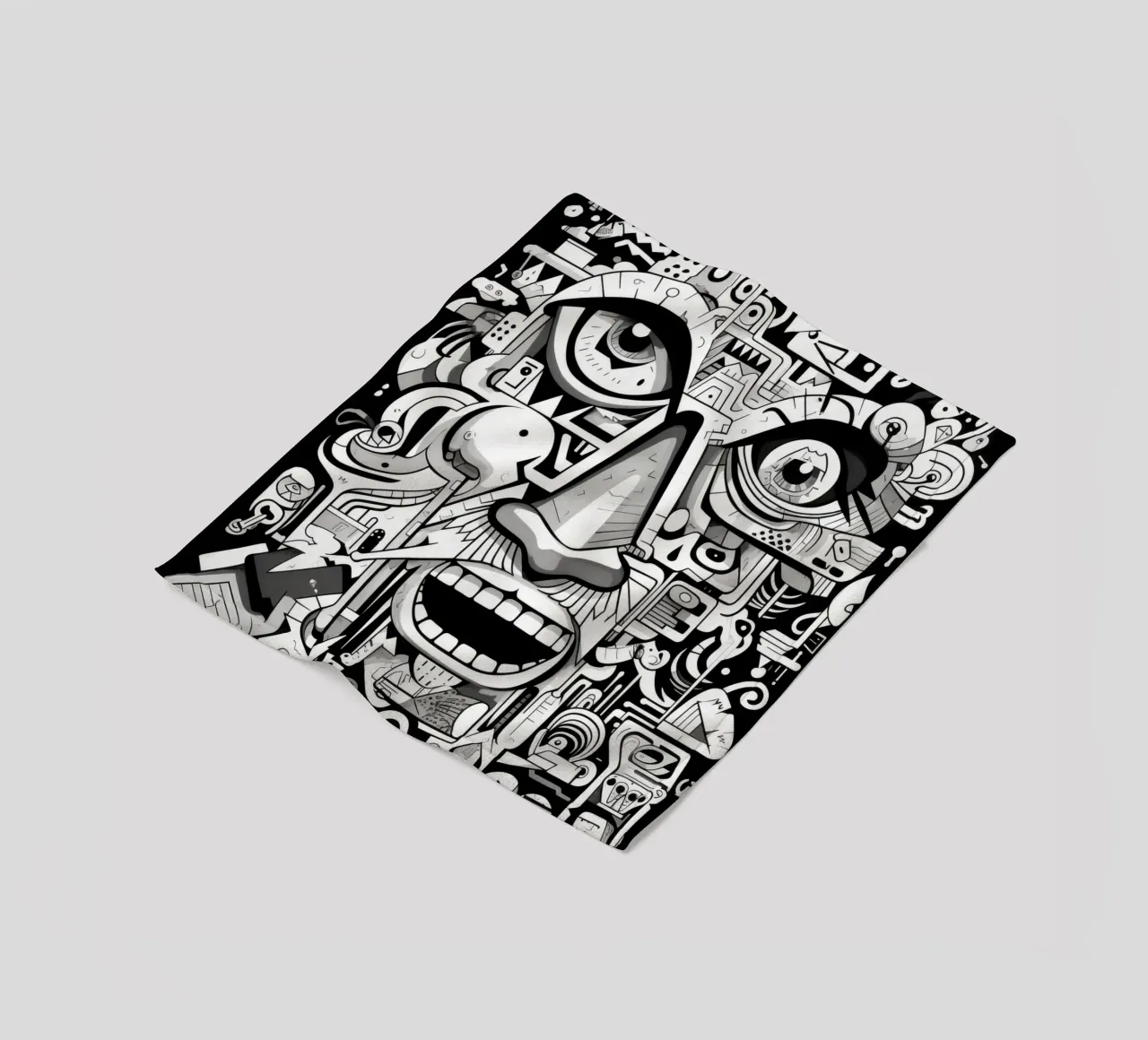 animali graffiti coperta in pile da Art Digital Visuel