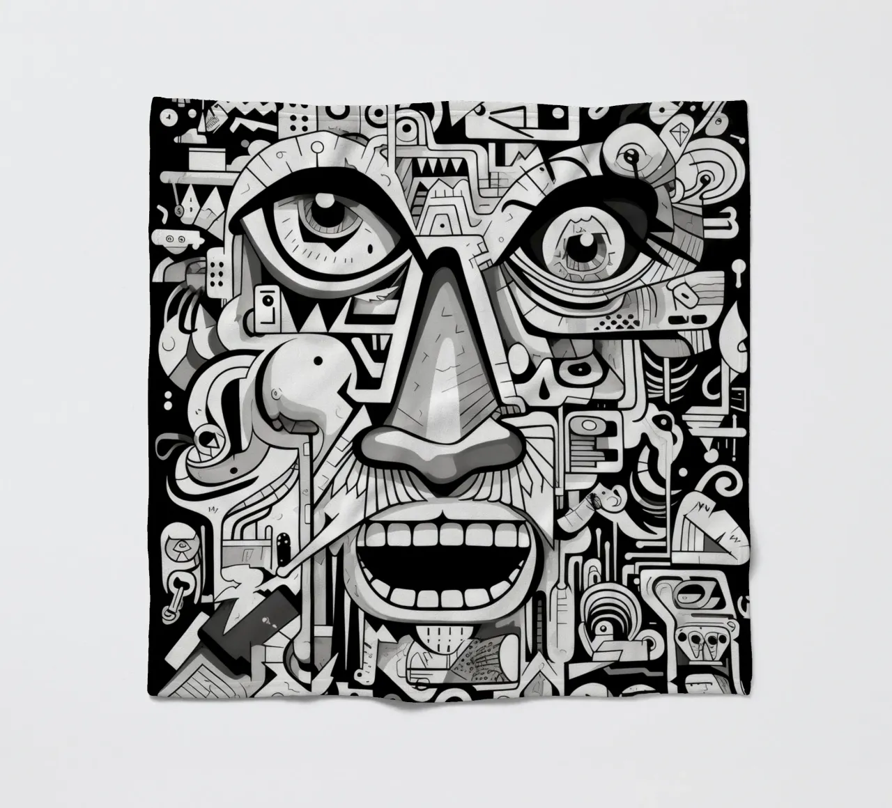 animali graffiti coperta in pile da Art Digital Visuel