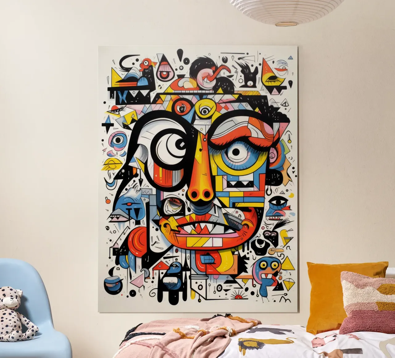 animali graffiti poster con telaio in alluminio da Art Digital Visuel