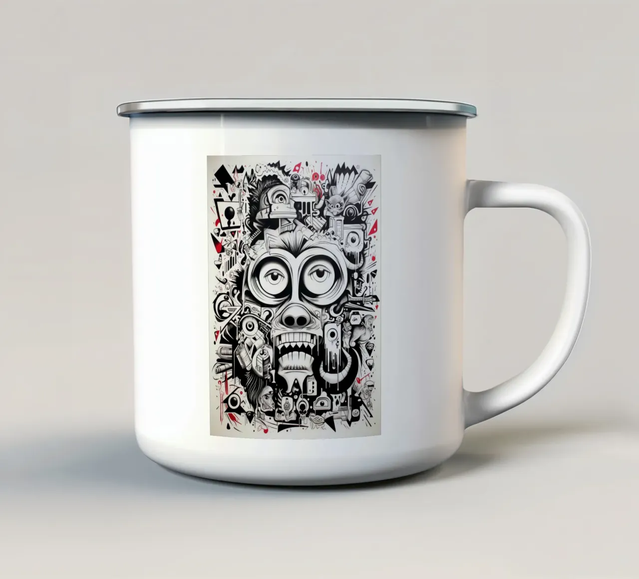 animali graffiti tazza in smalto da Art Digital Visuel