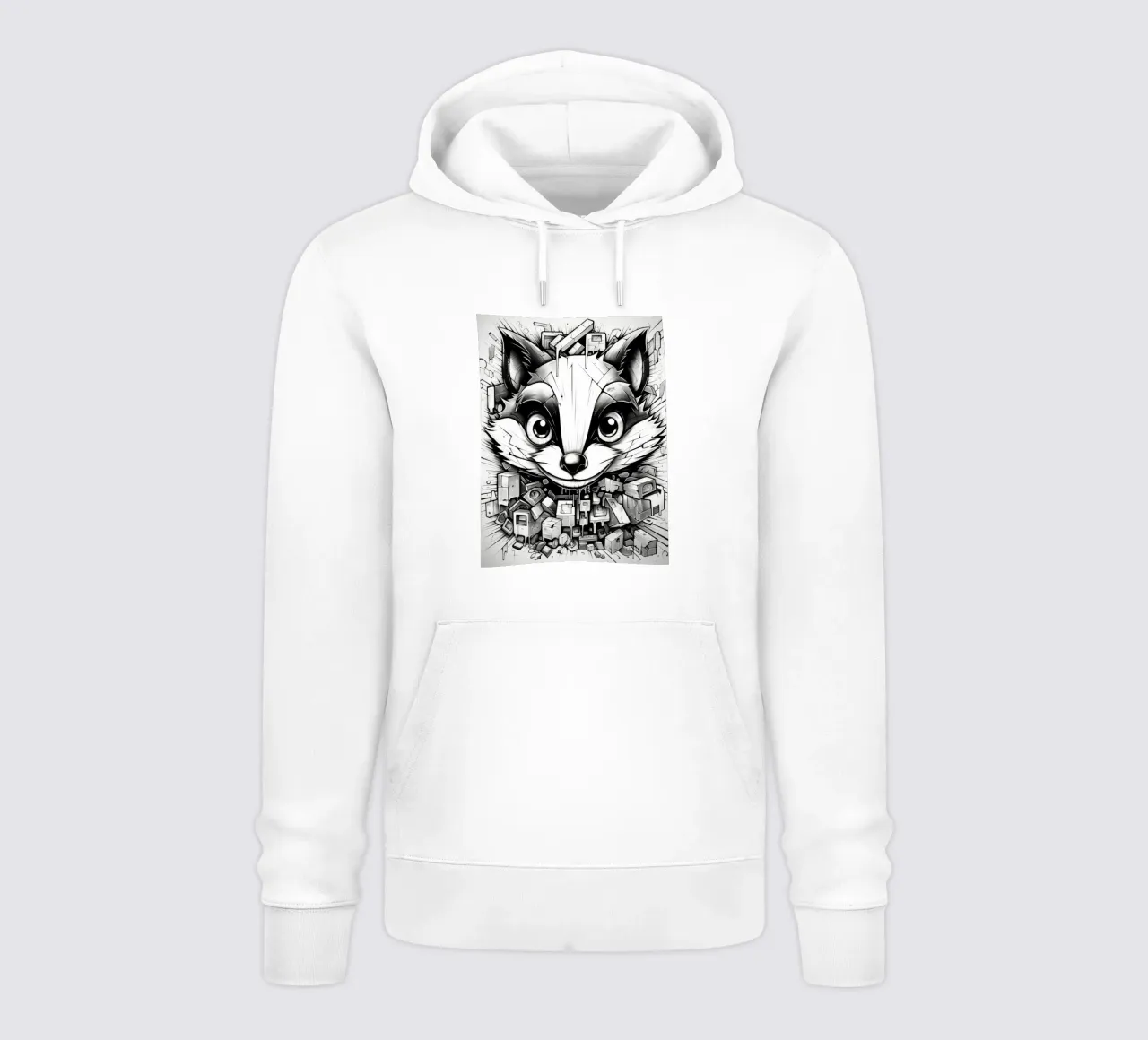 animali graffiti felpa con cappuccio da Art Digital Visuel
