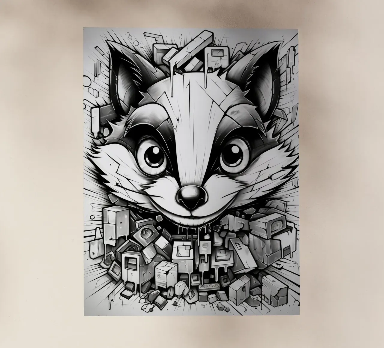 animali graffiti pellicola backlit da Art Digital Visuel