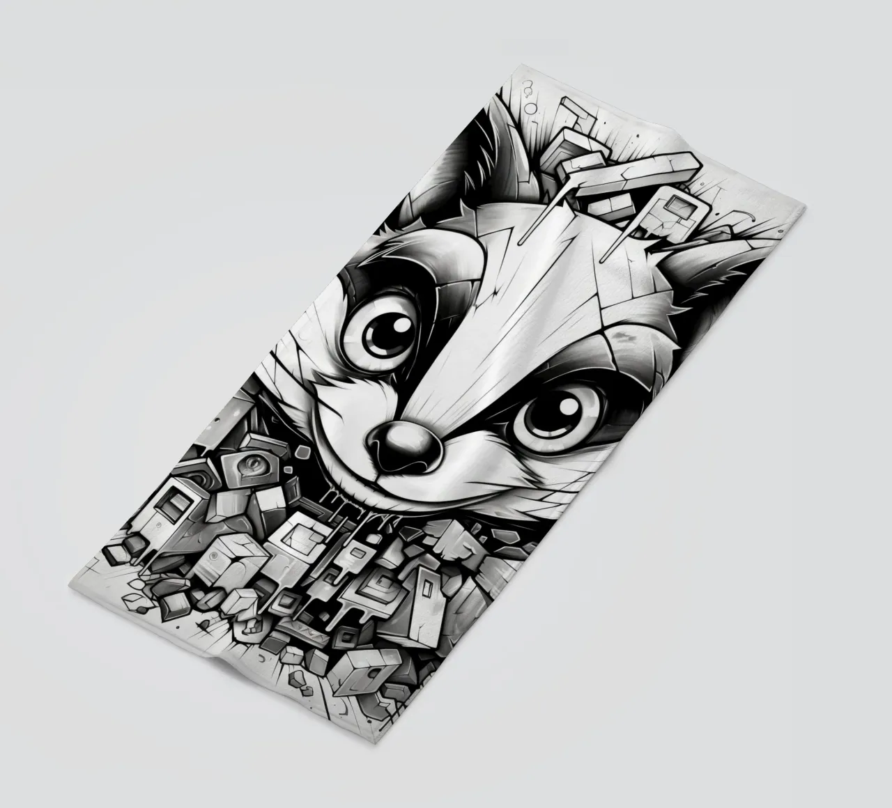 animali graffiti telo mare da Art Digital Visuel