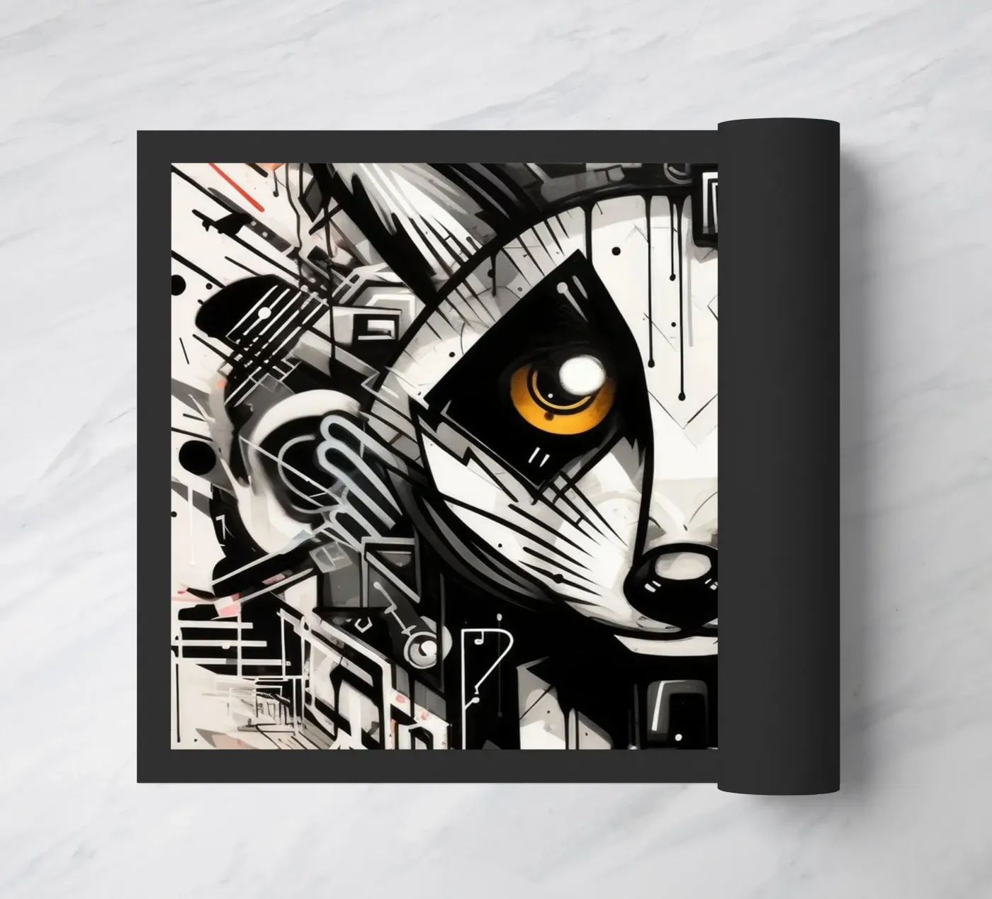 graffiti animals doormat by Art Digital Visuel