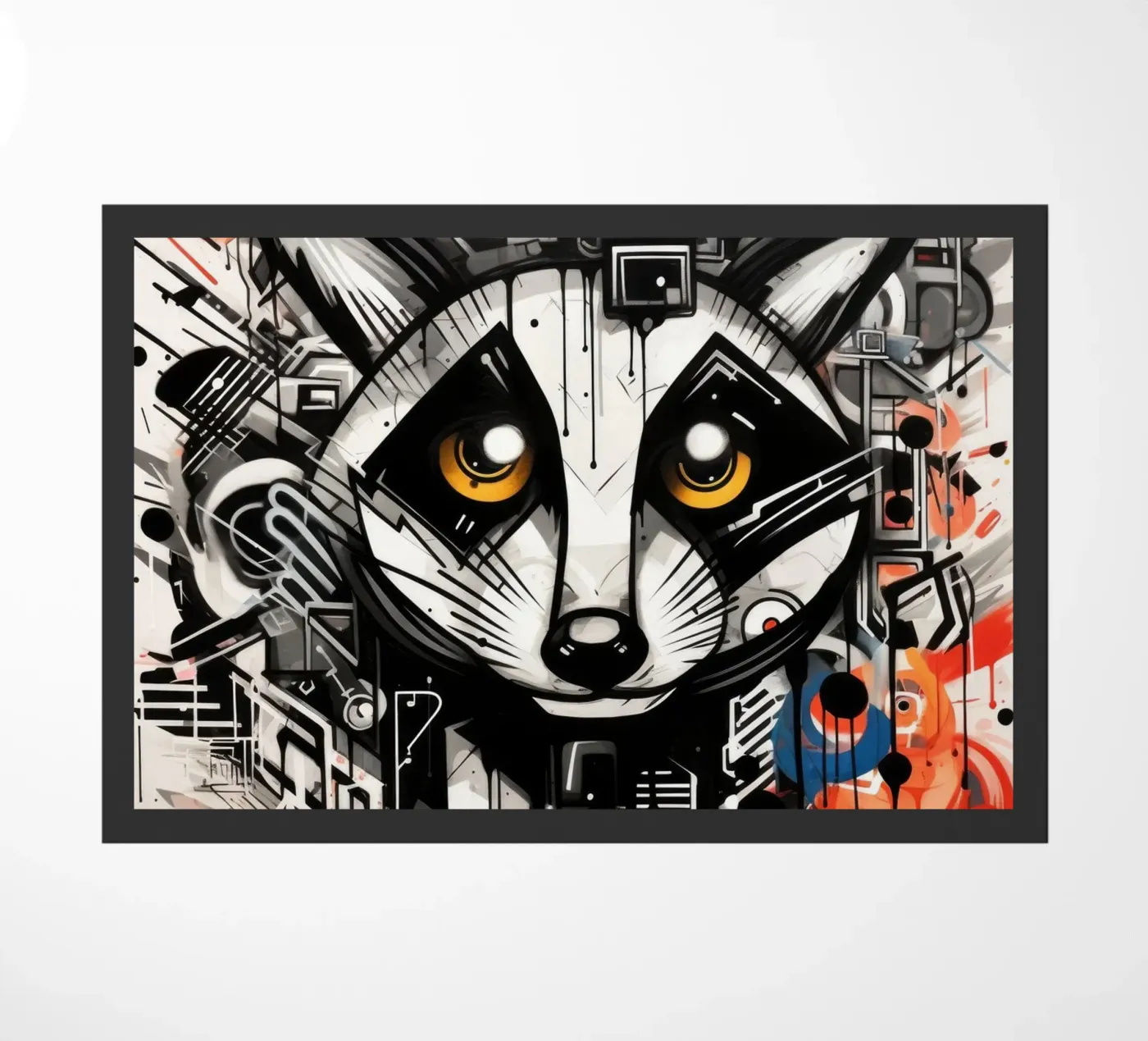 graffiti animals doormat by Art Digital Visuel