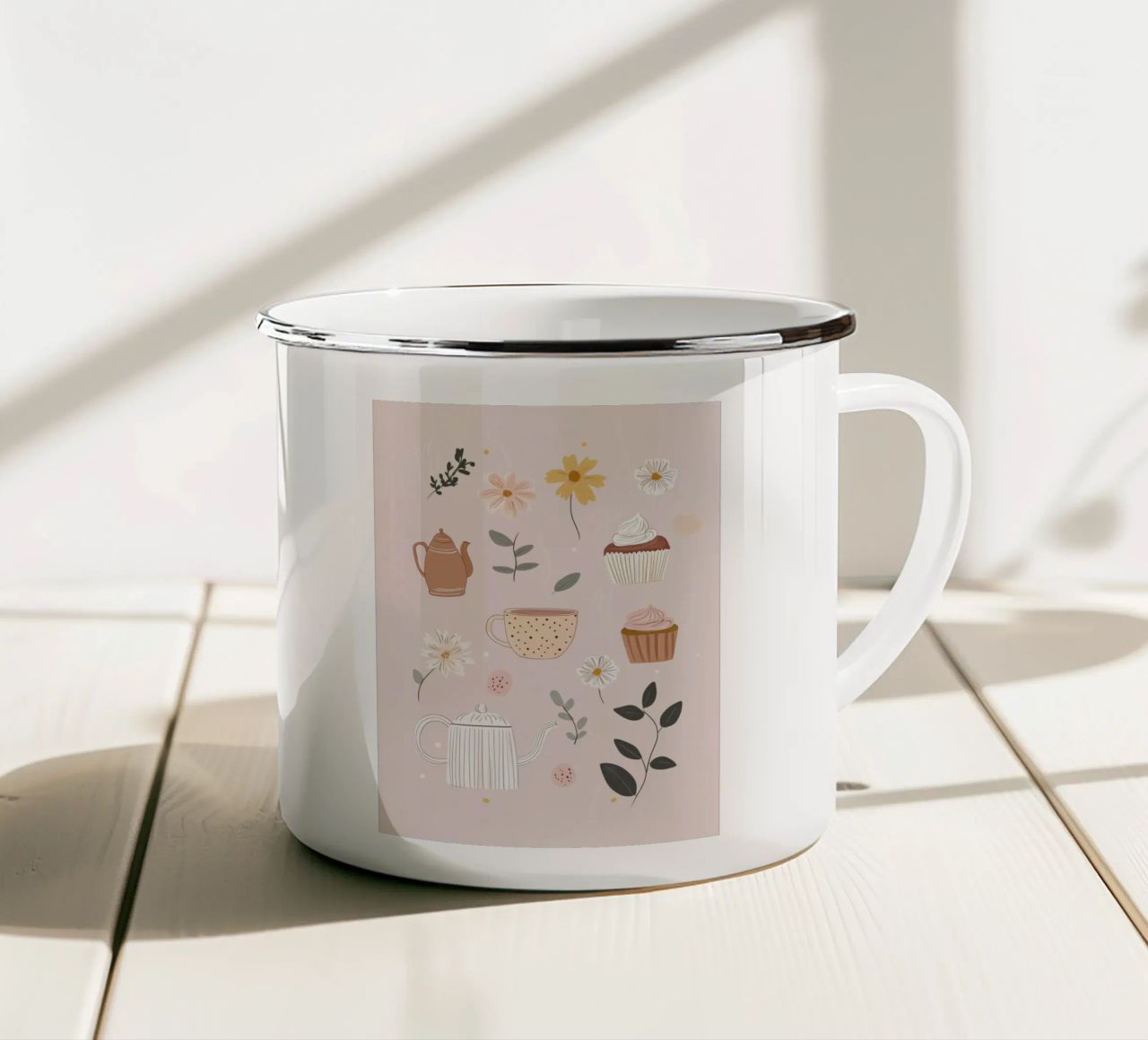 Tea And Cake tazza in smalto da treechild