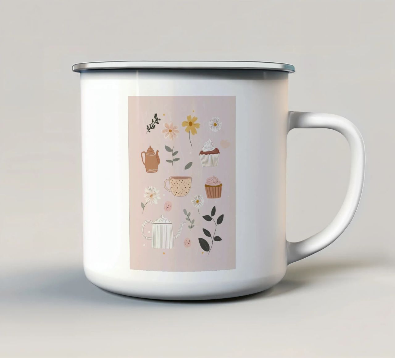 Tea And Cake tazza in smalto da treechild