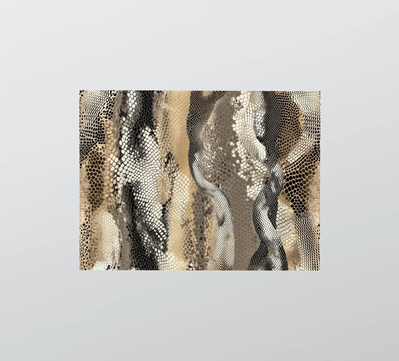 Stylish snake illustration sticker by Carinaprint