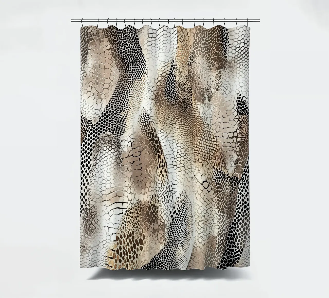Moda con motivo a serpente tenda da doccia da Carinaprint