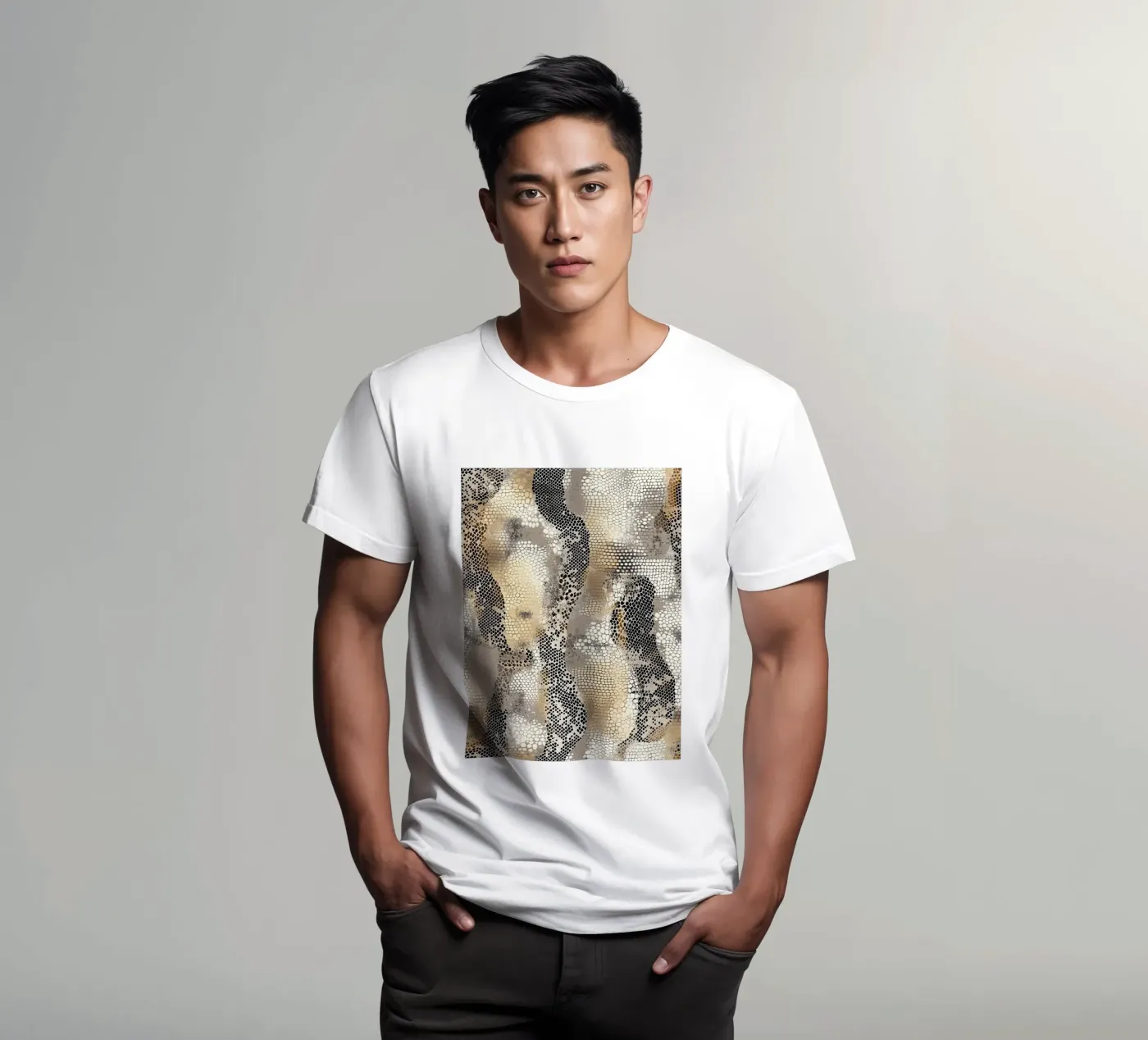 Elegante motivo a serpente t-shirt da Carinaprint