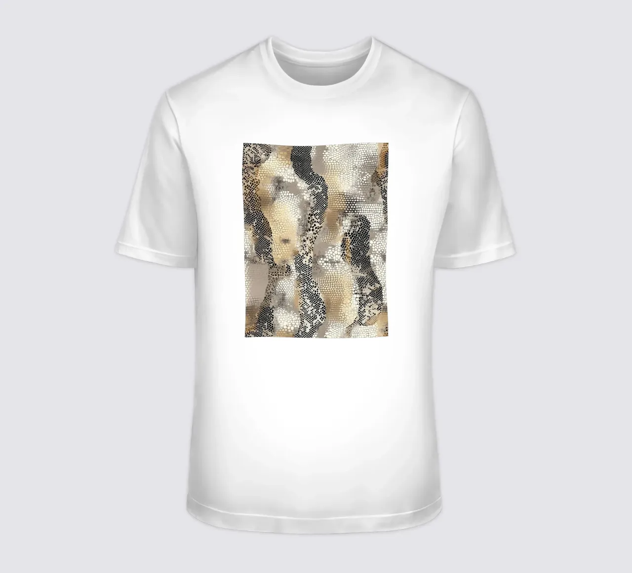 Stylish snake pattern t-shirt by Carinaprint