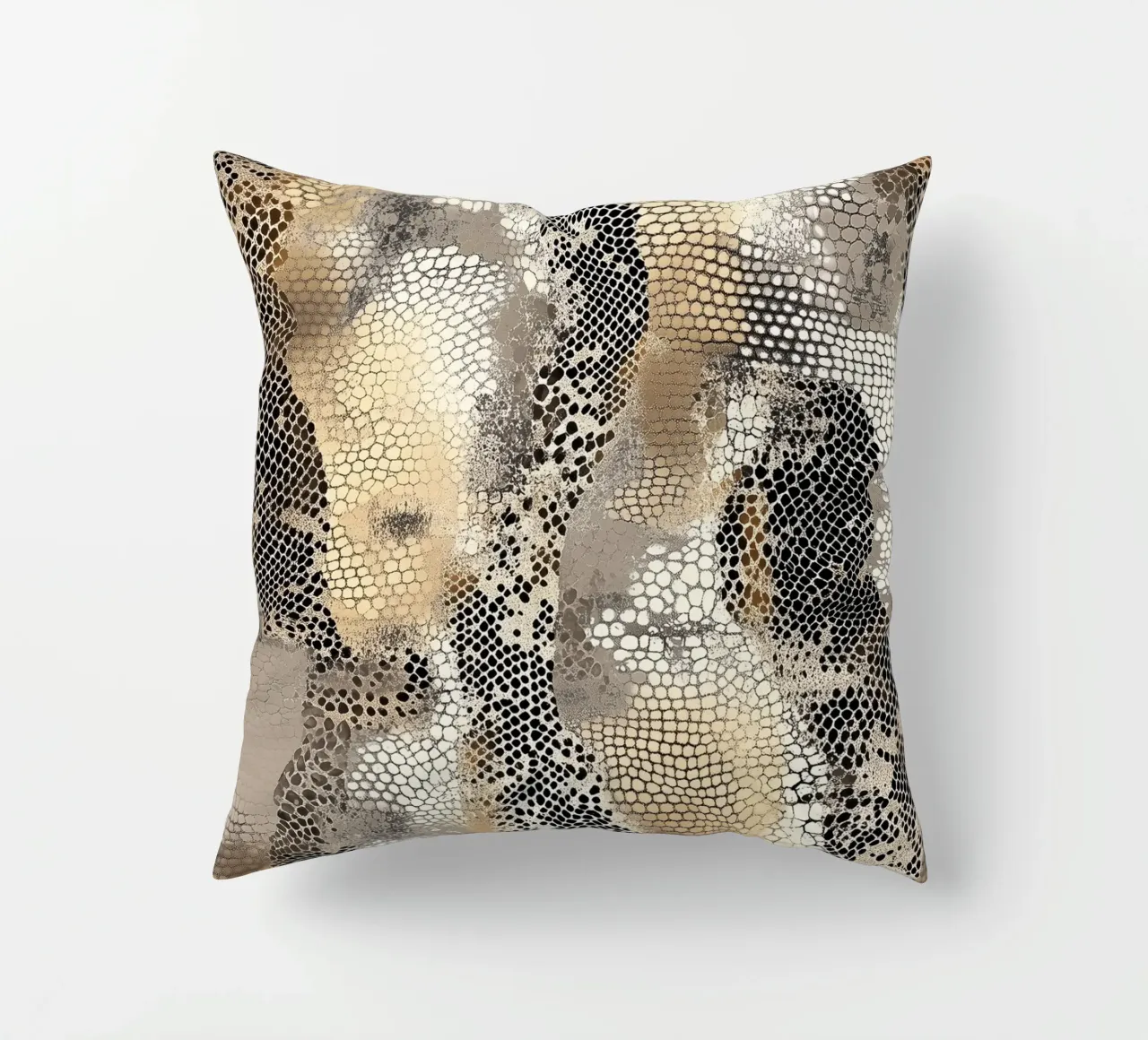 Stylish snake pattern decorative cushion by Carinaprint