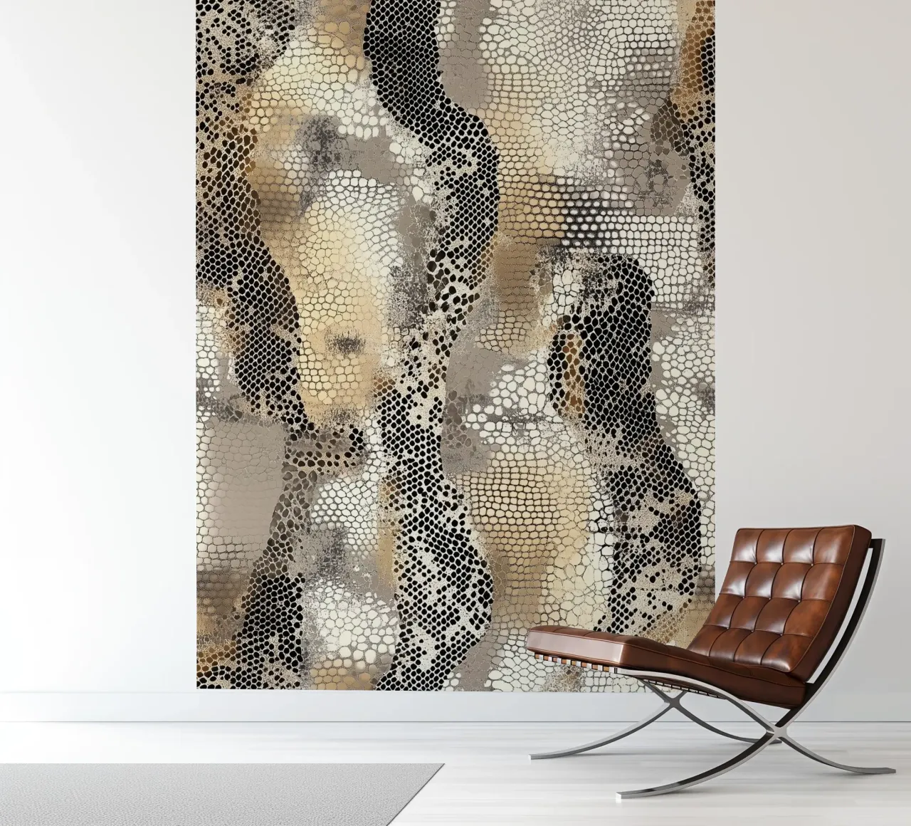 Stijlvol slangenpatroon fotobehang van Carinaprint