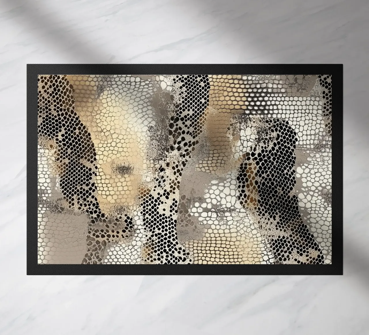 Stylish snake pattern doormat by Carinaprint