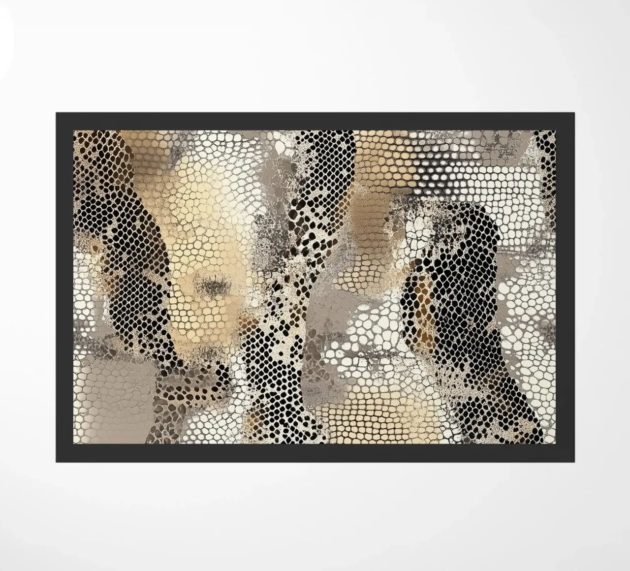 Stylish snake pattern doormat by Carinaprint