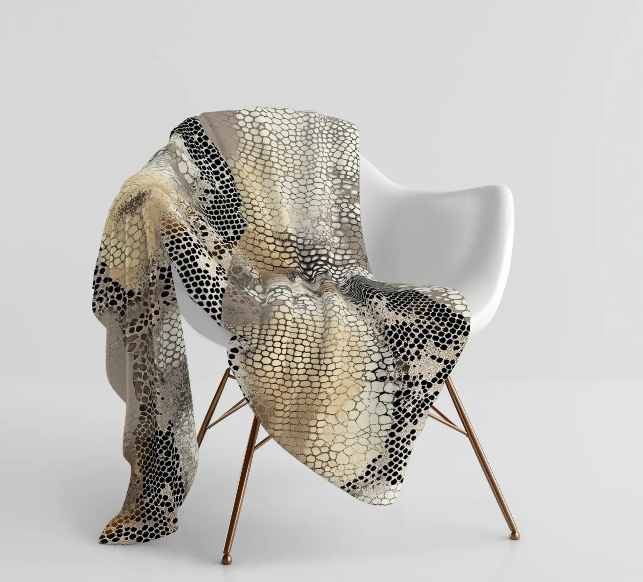 Stylish snake pattern Fleecedecke von Carinaprint