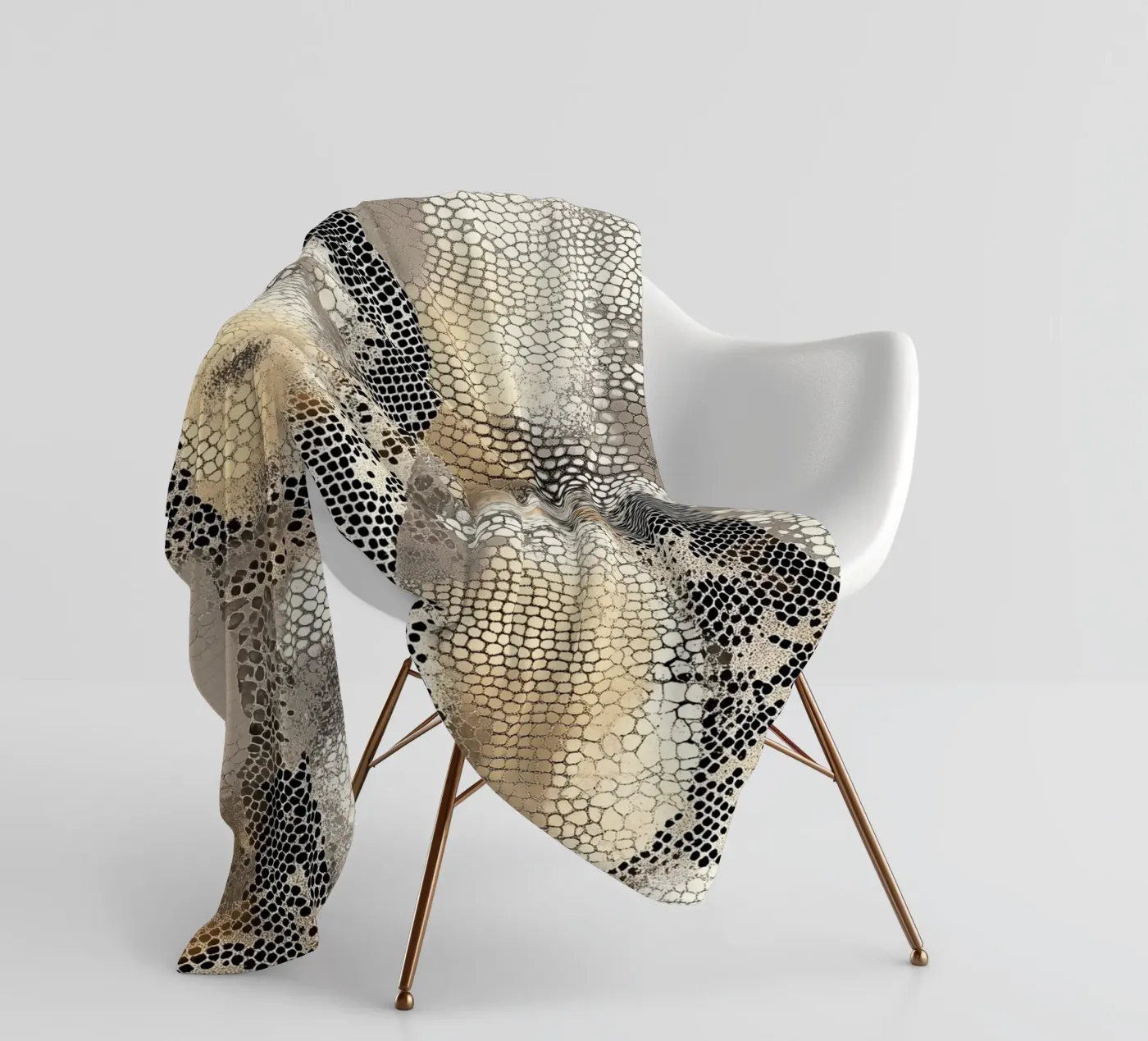 Stylish snake pattern plaid polaire de Carinaprint