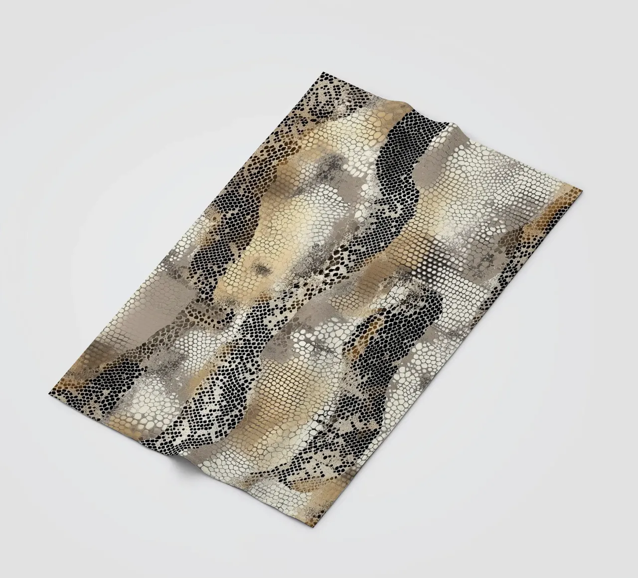 Stylish snake pattern Fleecedecke von Carinaprint