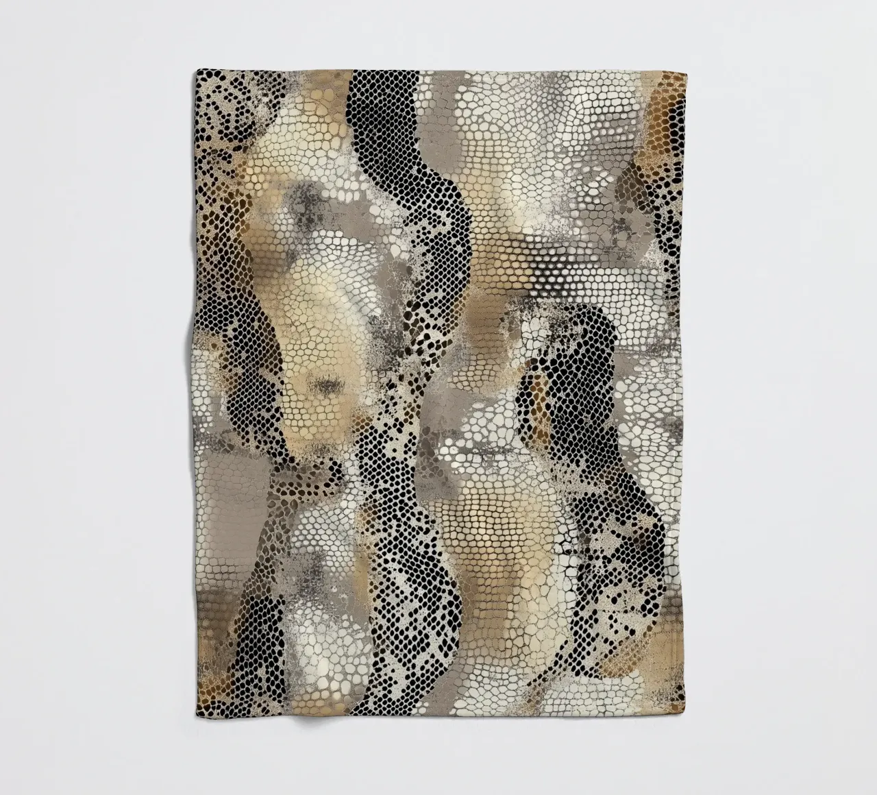 Stylish snake pattern Fleecedecke von Carinaprint