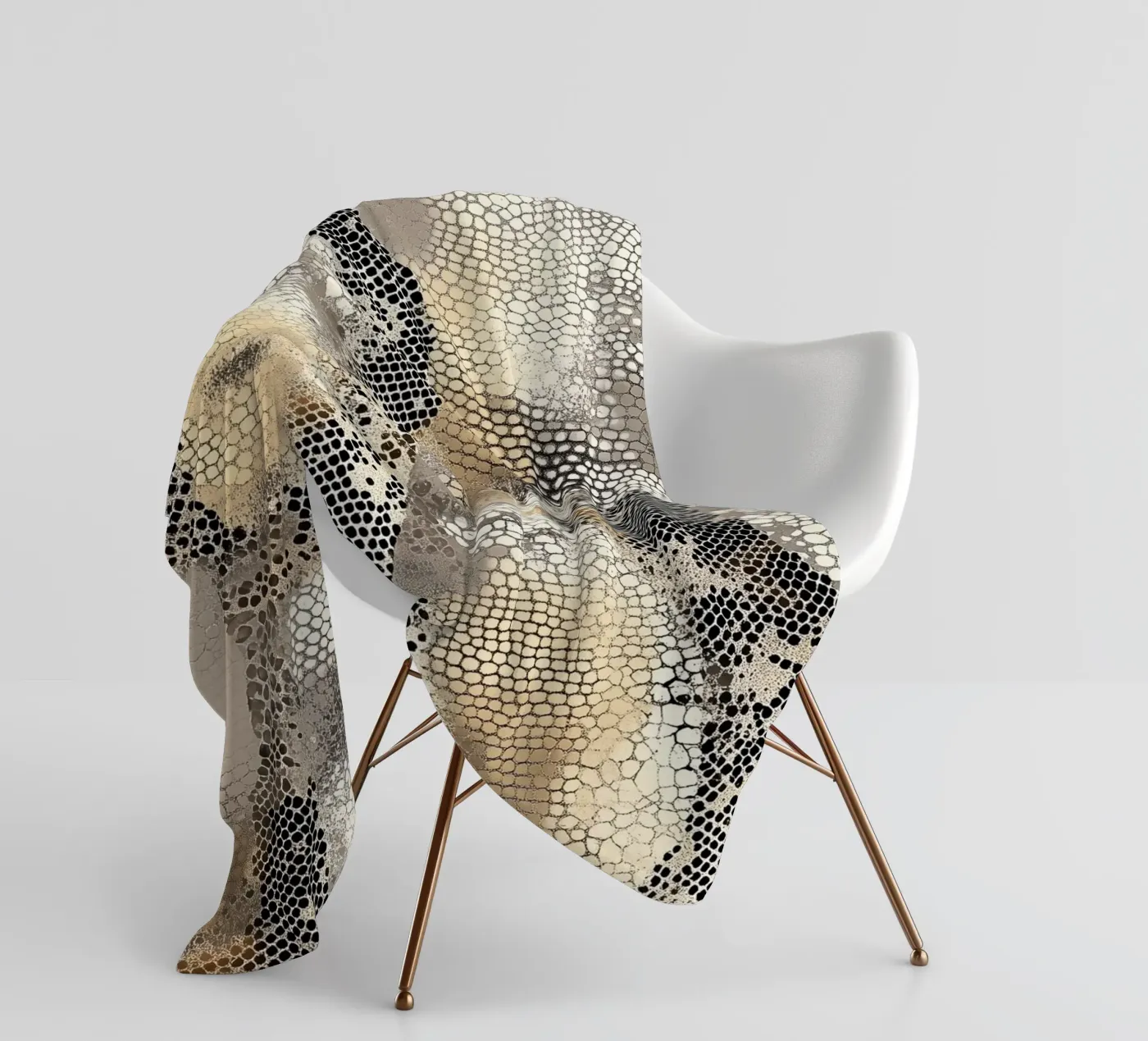 Stylish snake pattern plaid polaire de Carinaprint