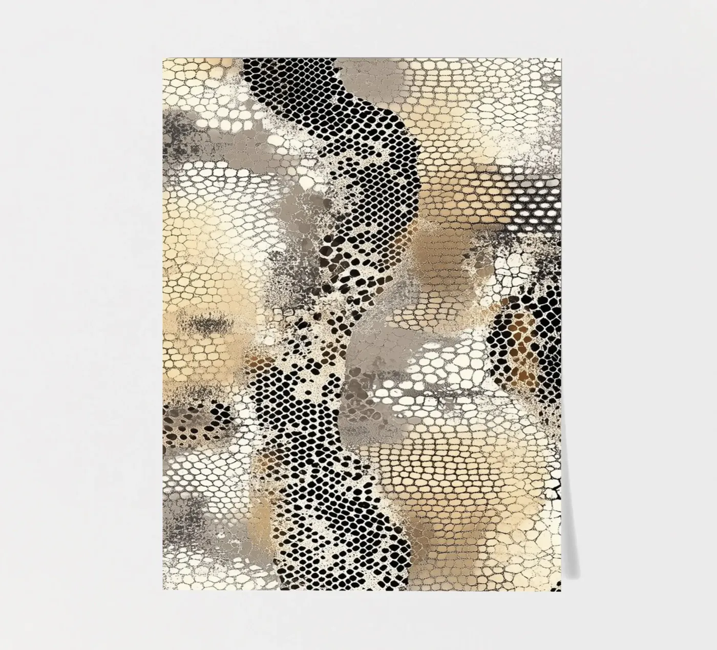 Stylish snake pattern Stickerbogen von Carinaprint