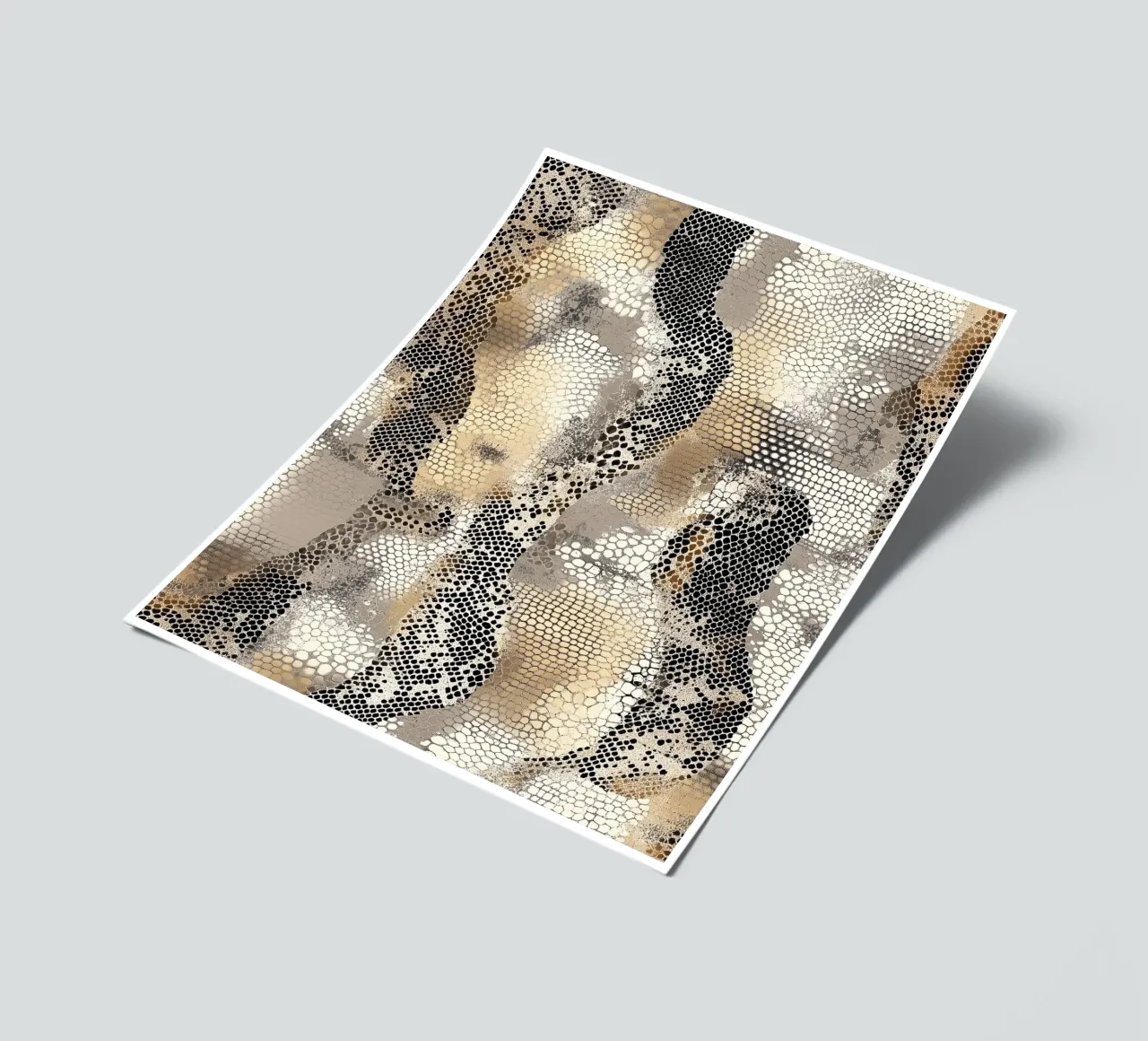 Stylisches Schlangenmuster Stickerbogen von Carinaprint