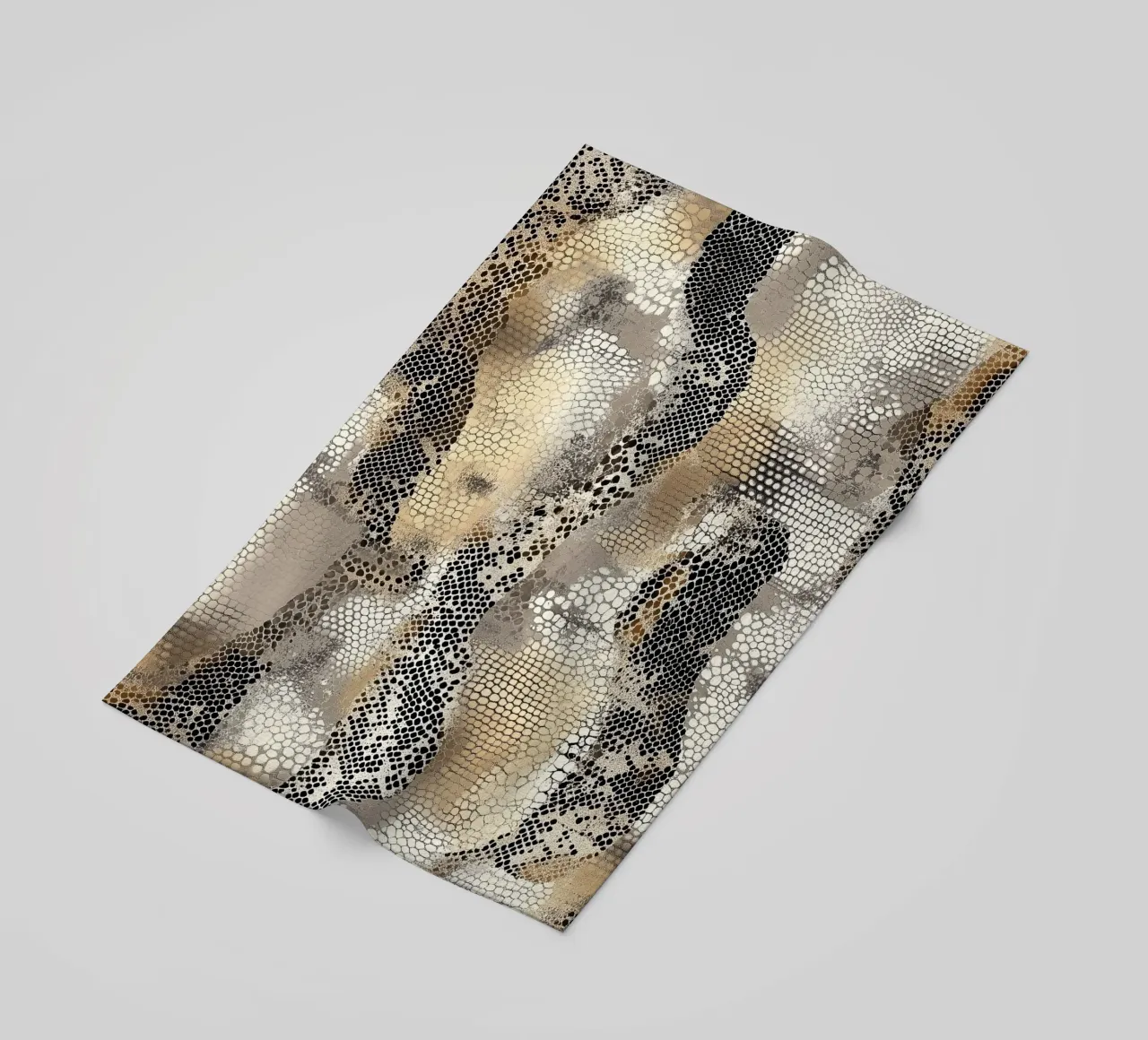 Stylish snake pattern beach towel by Carinaprint