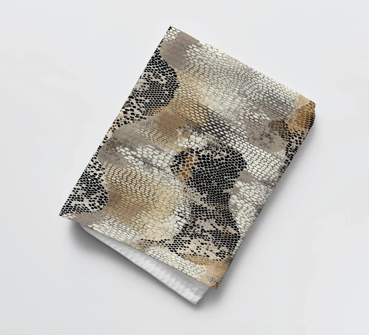 Stylish snake pattern tea towel by Carinaprint