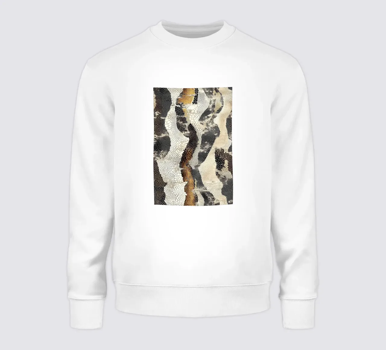 Moda con texture serpente felpa da Carinaprint