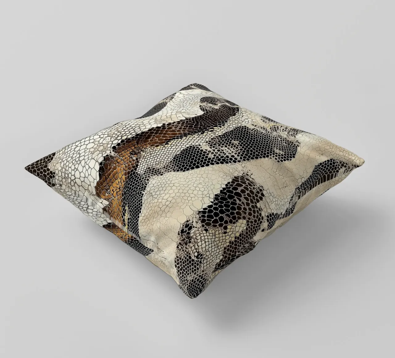Moda con texture serpente cuscino da Carinaprint