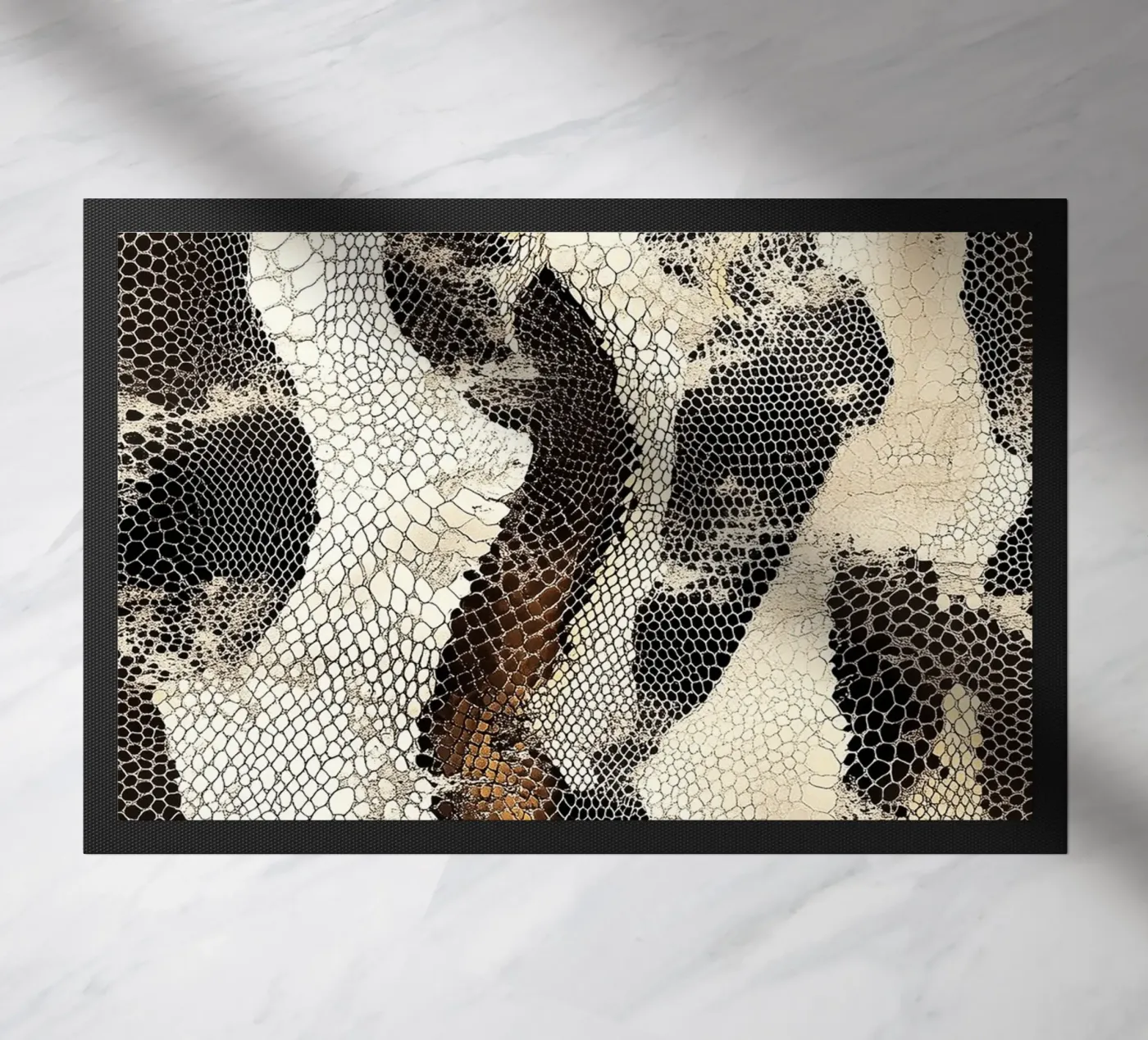 Moda con texture serpente zerbino da Carinaprint