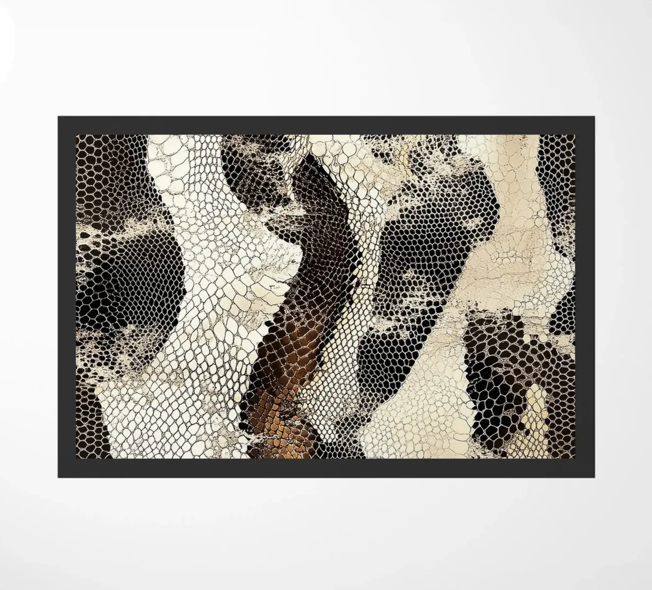Fashion with snake texture doormat by Carinaprint