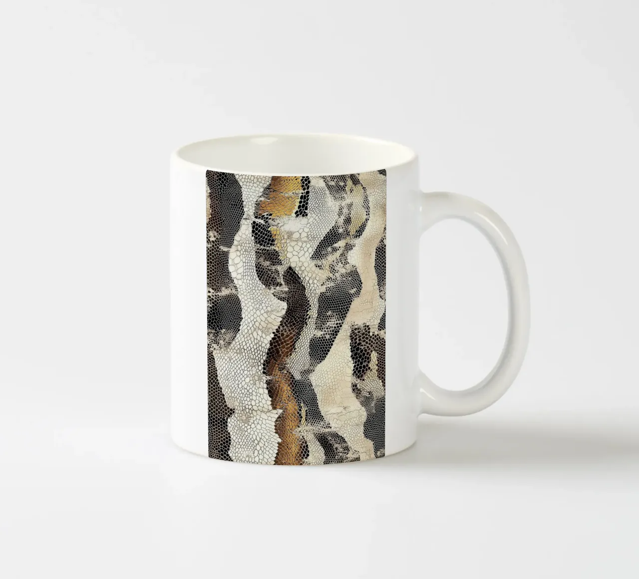 Moda con texture serpente tazza in ceramica da Carinaprint