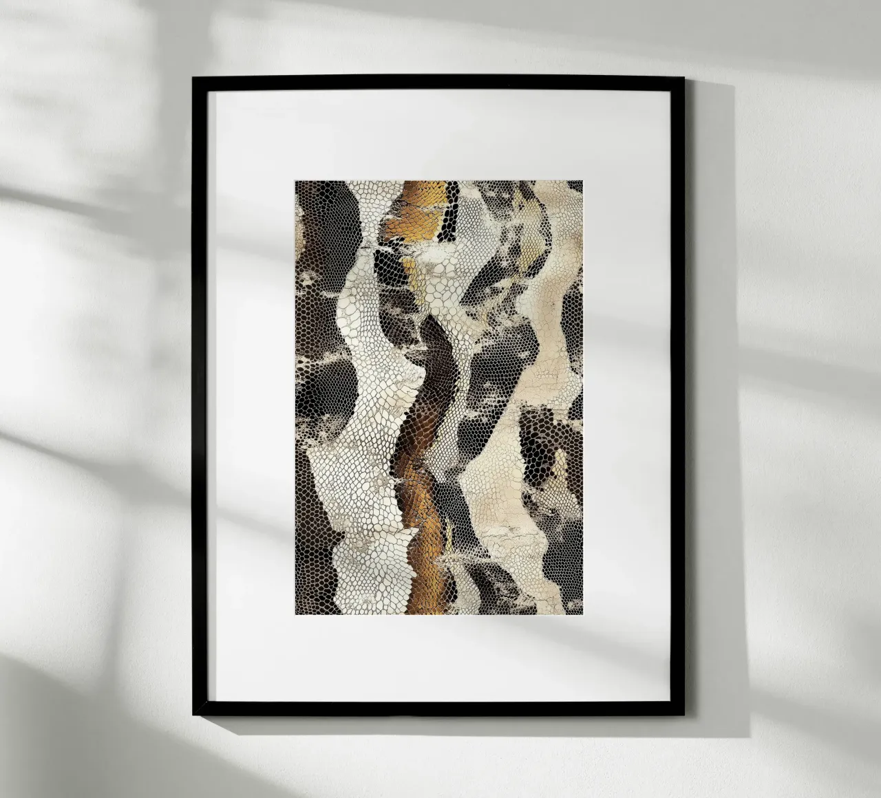 Moda con texture serpente carta hahnemühle da Carinaprint