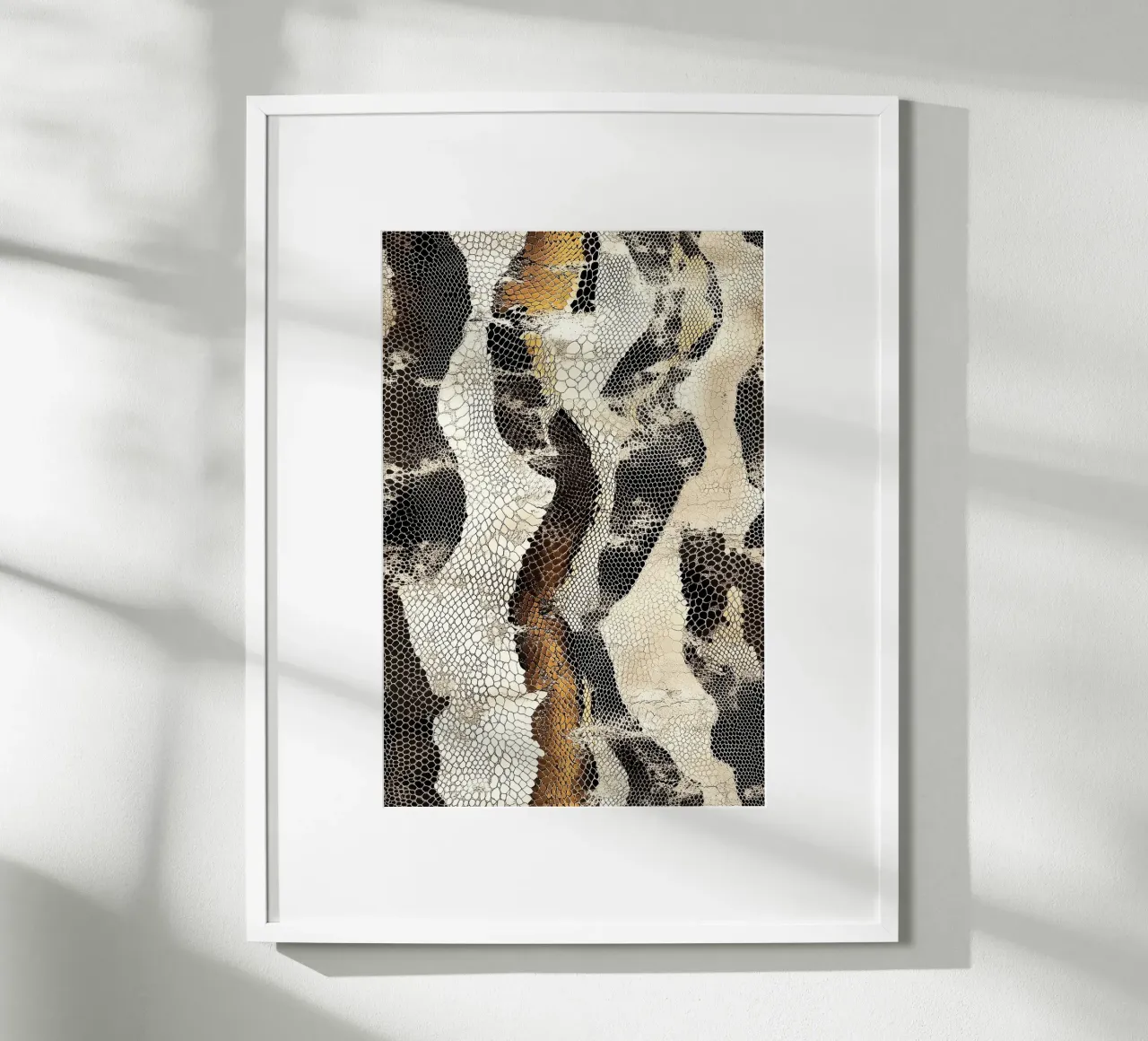 Moda con texture serpente carta hahnemühle da Carinaprint