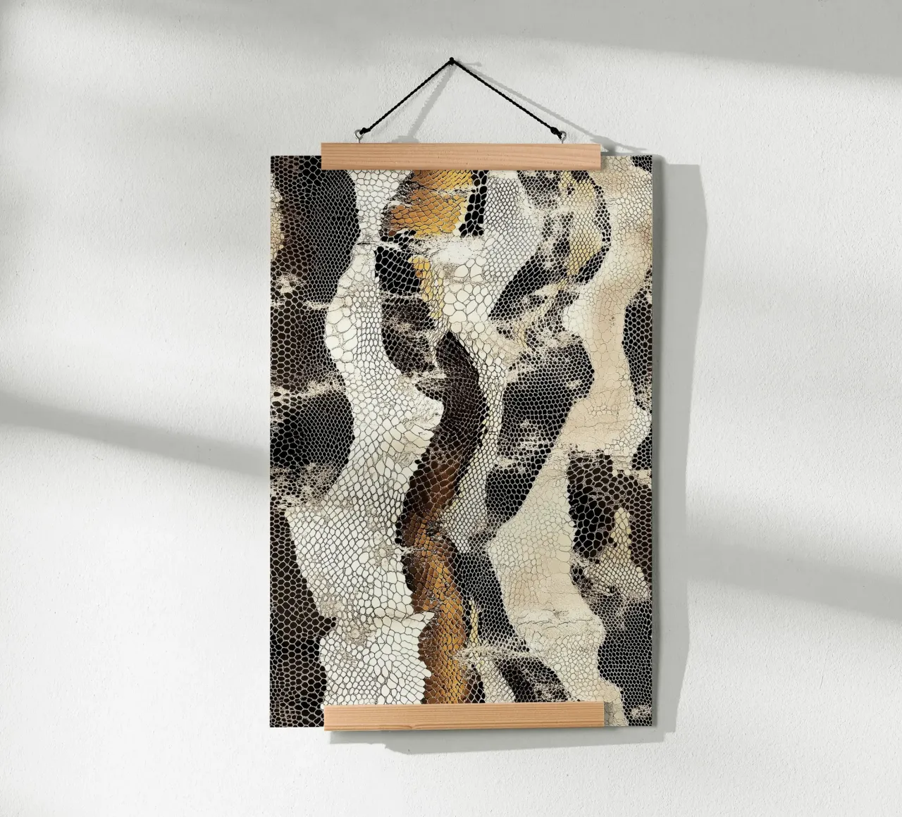 Moda con texture serpente carta hahnemühle da Carinaprint