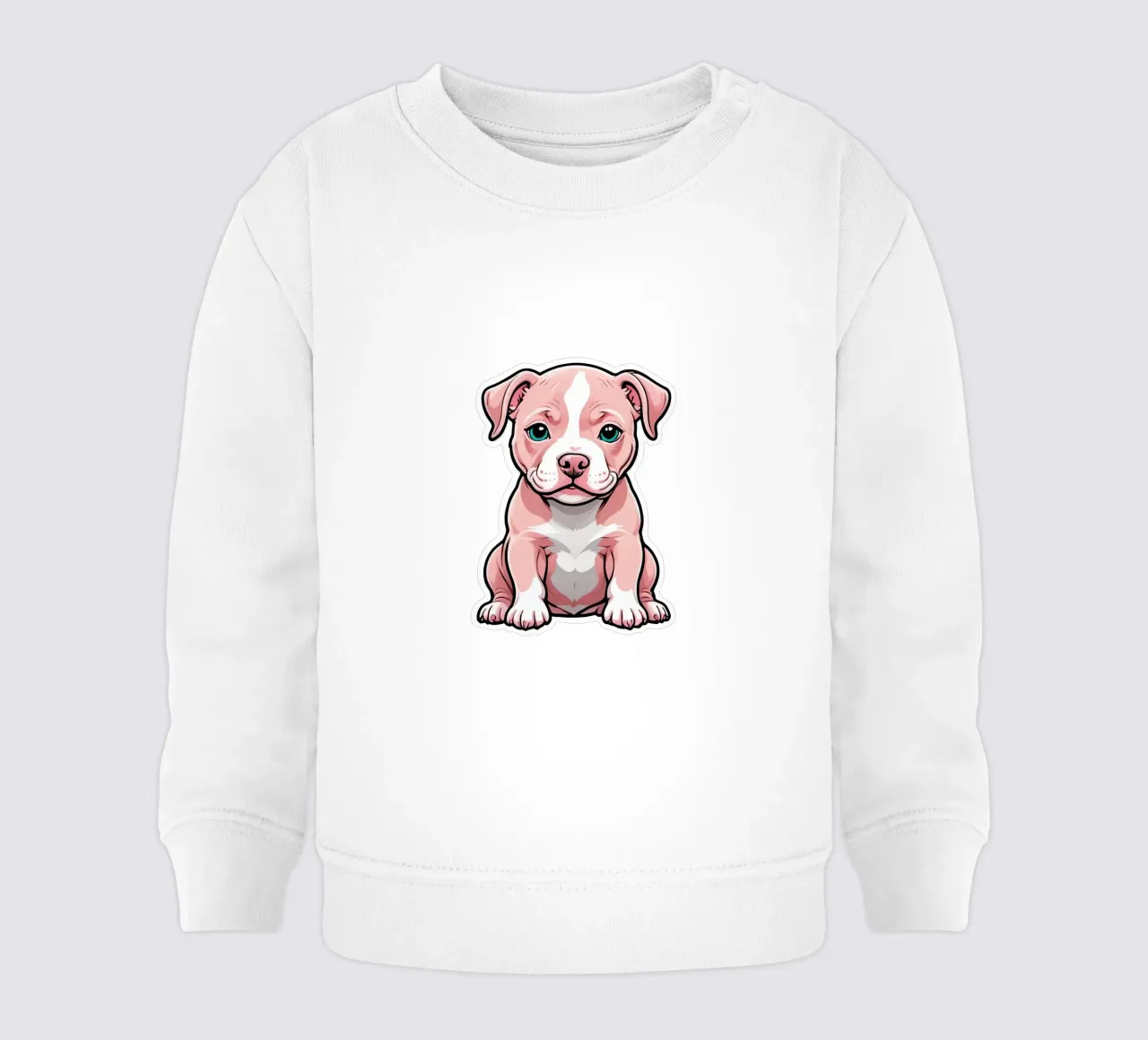 Pitbull rosa felpa neonato da Indigo Rain
